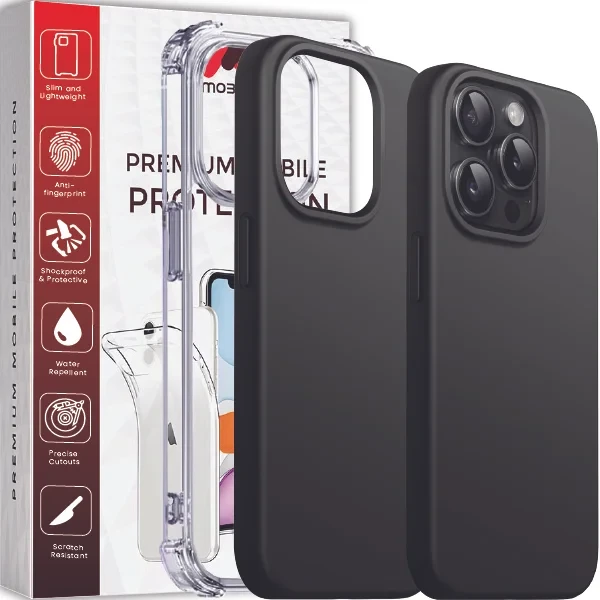 Mobitel iPhone Case for iPhone 15 Pro , 6.1-inches , Air Bag Drop Protection | Shockproof Phone Case